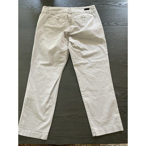 Kut from the Kloth Crop Trouser Women's Size 10 Taupe  25" Inseam Stretch Cotton - Picture 5 of 7